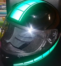 REFLECTIVE SPEED HELMET/TANK  STICKERS DECALS MOTORCYCLE RACING KENNY GREEN NIGH