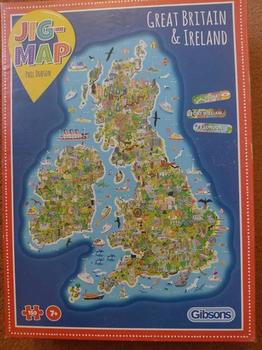 Jig map great britain - britain, and