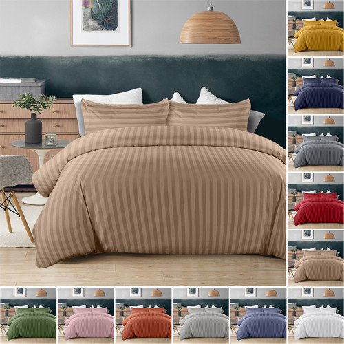 Luxury stripe duvet cover - duvet,