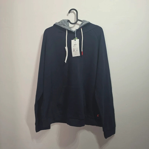 Joules navy striped - navy, hood