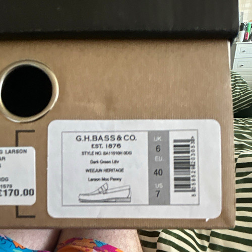 Bass co weejuns - g.h.,