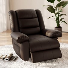 MANUAL PU LEATHER RECLINER