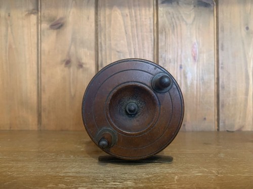 Vintage wooden fishing - vintage, reel