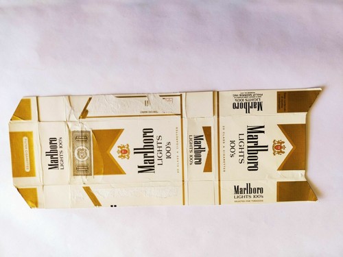 Marlboro lights cigarette pack - marlboro,