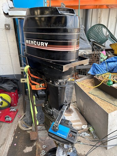 Mercury brown outboard motor - mercury,
