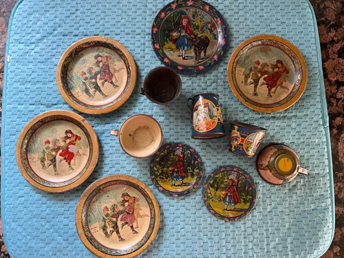 Vintage ohio art tin - ohio, litho