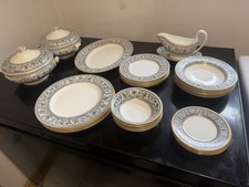 Wedgwood Florentine Black & Gold Dinner Service see items 
