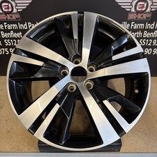 1 X OEM PEUGEOT 3008 18” ALLOY WHEEL RIM 9809687377 Black Diamond 7.5J ET49