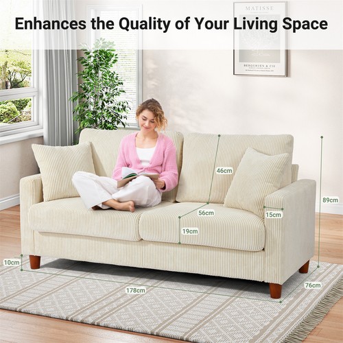 Green gray seater corduroy - green,