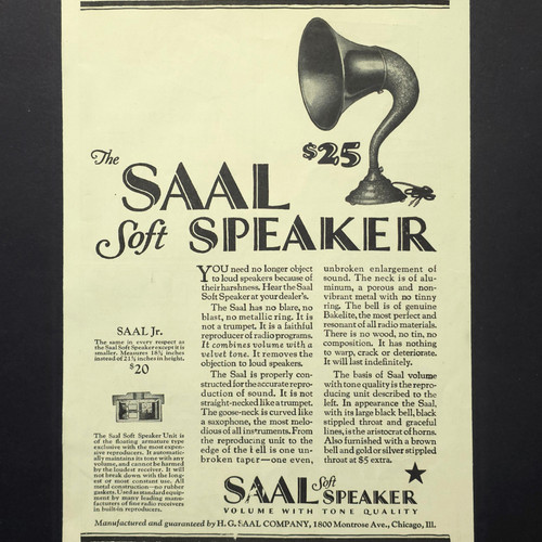 Saal soft speaker radio horn - saal,