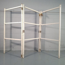 Wooden 3 Fold Clothes Horse Rack Air Maiden Vintage Prop
