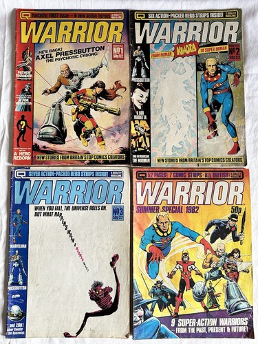 Warrior comic 1982 - warrior, set