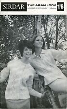 Sirdar 9917 Sports Wool The Aran Look 22-42" Vintage Knitting Booklet V2/A