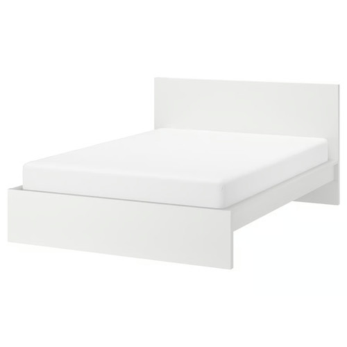 Ikea malm high bed frame - malm, white