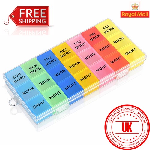 Weekly pill box organiser - pill,