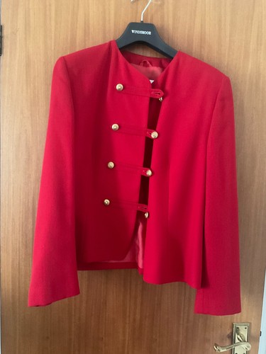 Ladies coat red made - in,