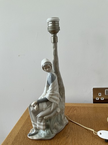 Lladro table light - table, girl