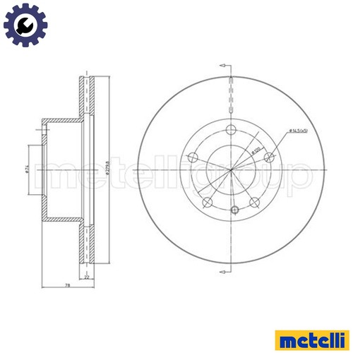 Brake disc 0061 - 2x, for