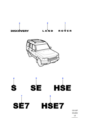 Land rover badge discovery - rover,