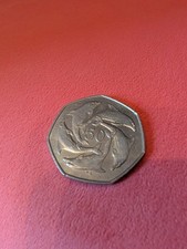 1997 Gibraltar  50p coin  Ring