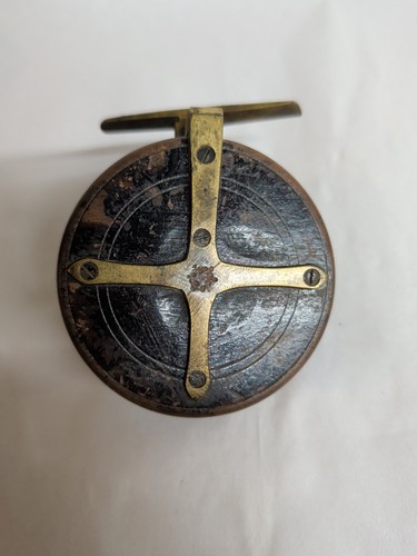 Antique wooden and brass - wooden,