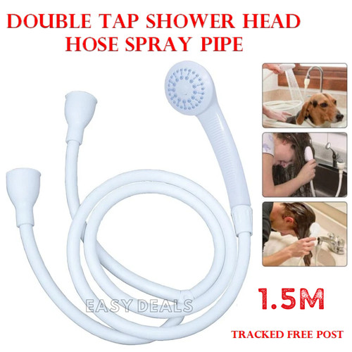 Double tap push mixer - double, bath