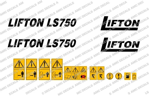 Lifton ls750 dumper decal - lifton,