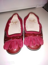 Girls burgundy Leather Shoes