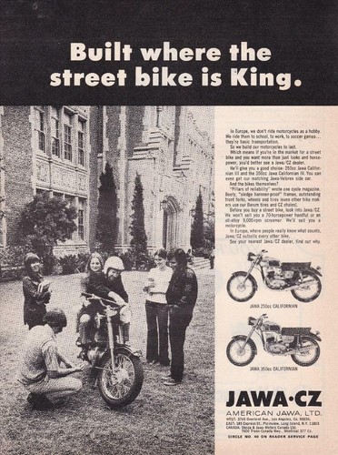 1973 jawa motorcycle - 1973,