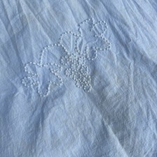 Antique 1800s Hand Tufted Candlewick Bedspread Coverlet Pillow Scarf Grapes VTG