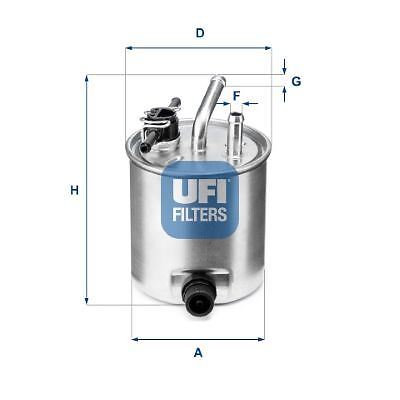 Ufi fuel filter - ufi, insert