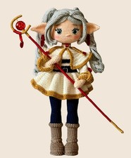 CROCHET PATTERN COPY amigurumi  LOTR style elf figurine doll sport yarn 436