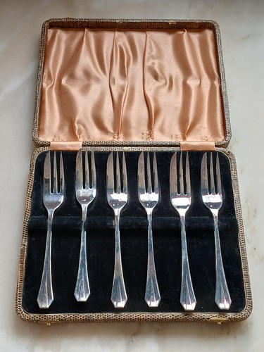 Vintage epns silver plated x - epns, 6