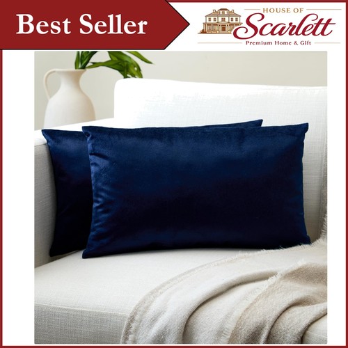 Soft touch navy blue velvet - soft,