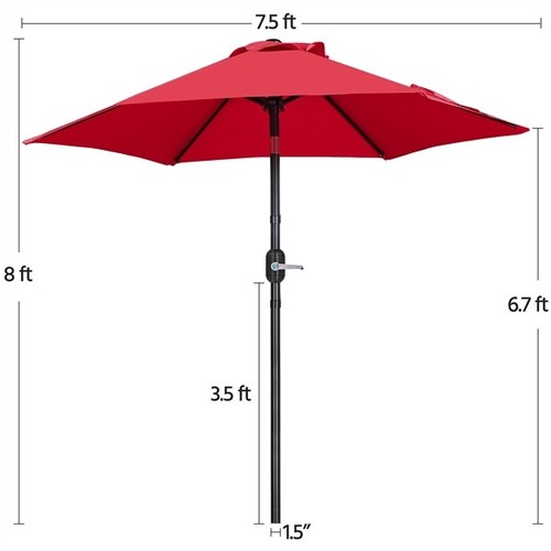 5ft patio umbrella - umbrella, ribs