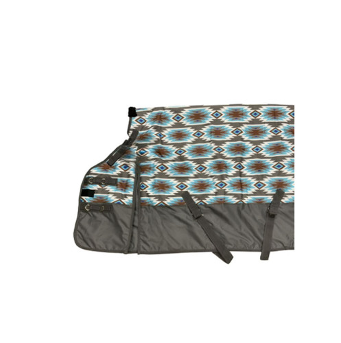 Western horse blanket - horse, aztec