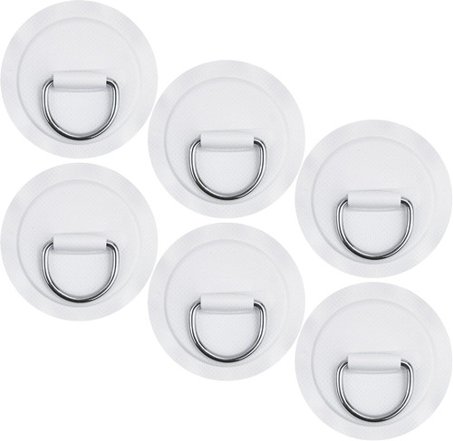 Stainless steel ring patch - stainless, d-ring