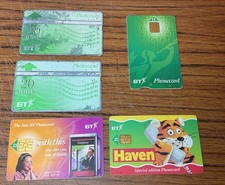 5 Vintage BT Phonecards