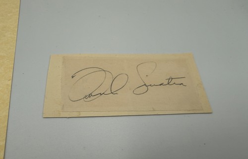 Frank sinatra autograph - autograph, signed