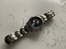 GENUINE MEN’S ZEITNER COMMANDO CHRONOGRAPH STEEL  BRACELET QUARTZ  WATCH