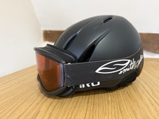 Giro Helmet (M/L) & Smith Optics Goggles COMBO - Matte Black
