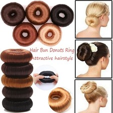 Clip Brown Hair Wig Hair Donut
