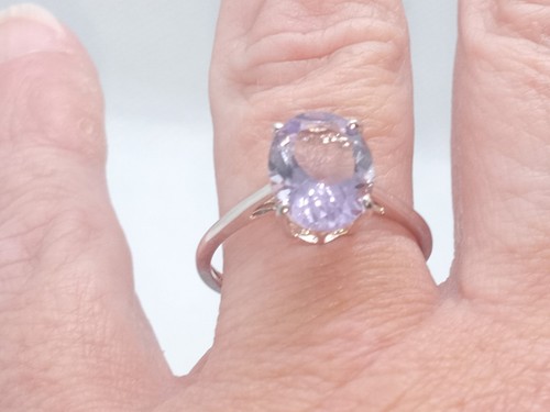 925 silver oval faceted rose - 925, &