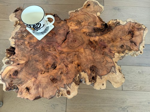 Yew side coffee table - yew,