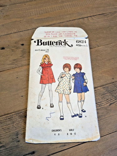 Butterick sewing pattern - pattern, 6824