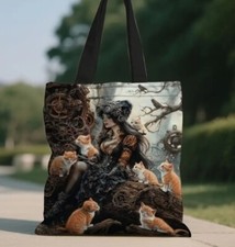 1pc Steampunk Girl & Cats