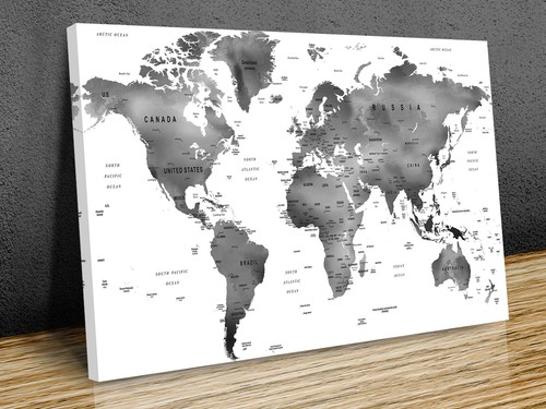 Classic world map - world,