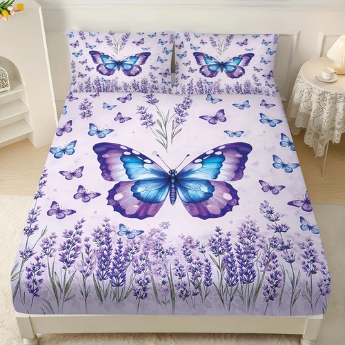 Floral aesthetic fitted sheet - floral,