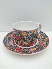 Dunoon William Morris Rose Fine Bone China Cup and Saucer English Floral Cottage