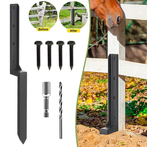 Heavy duty fence post repair - fence,